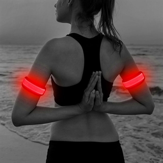 Armbånd med LED lys til udendørs sport